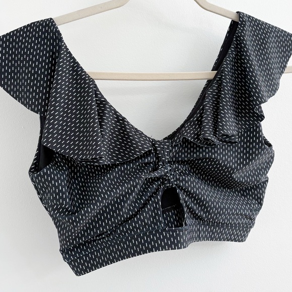 Albion Key Hole Midnight Dash Ruffle Swim Top - Picture 3 of 5